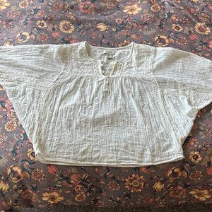 Rachel Zoe Textured Cream Blouse